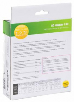 Блок питания Ippon E40 автоматический 40W 18.5V-20V 11-connectors 0.7A от бытовой электросети LED индикатор от магазина РЭССИ