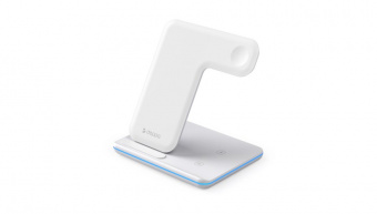 Беспроводное ЗУ 3 в 1 (для смартфона + гарнитуры + iWatch, Magsafe) Белый от магазина РЭССИ