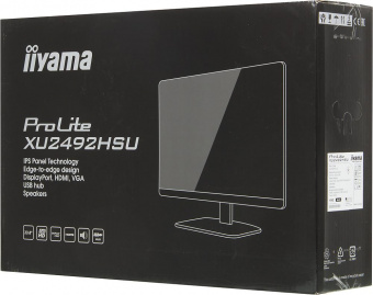 Монитор Iiyama 23.8" ProLite XU2492HSU-B1 черный IPS LED 4ms 16:9 HDMI M/M матовая 1000:1 250cd 178гр/178гр 1920x1080 VGA DP FHD USB 3.6кг от магазина РЭССИ