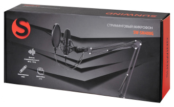 Микрофон проводной SunWind SW-SM400G 1.5м черный от магазина РЭССИ