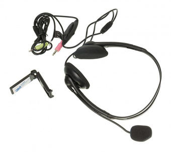 Наушники с микрофоном A4Tech HS-6 черный 2м накладные оголовье от магазина РЭССИ