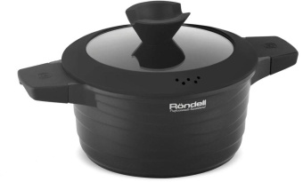 Кастрюля Rondell Walzer RDA-765 2.7л. d=20см (с крышкой) черный от магазина РЭССИ