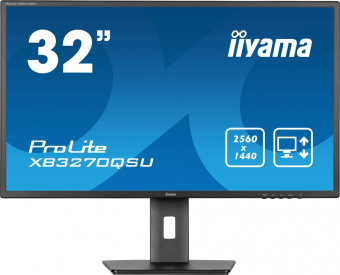 Монитор Iiyama 31.5" ProLite XB3270QSU-B1 черный IPS 16:9 HDMI M/M матовая HAS Piv 250cd 178гр/178гр 2560x1440 100Hz DP 2K USB 8.6кг от магазина РЭССИ