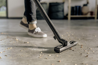 Строительный пылесос Karcher WD 4 V-20/5/22 1000Вт (уборка: сухая/сбор воды) желтый от магазина РЭССИ
