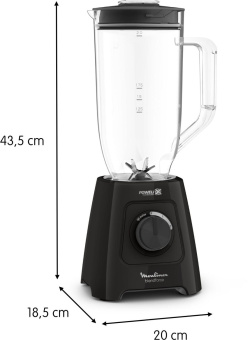 Блендер стационарный Moulinex Blendforce LM458810 600Вт черный от магазина РЭССИ