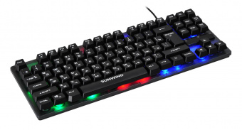 Клавиатура SunWind SW-K500G черный USB Multimedia for gamer LED (1422364) от магазина РЭССИ