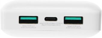 Мобильный аккумулятор Solove Solove 003M 20000mAh QC3.0 2.4A белый (003M WHITE RUS) от магазина РЭССИ