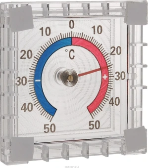 Термометр уличный квадратный №1 блистер от магазина РЭССИ