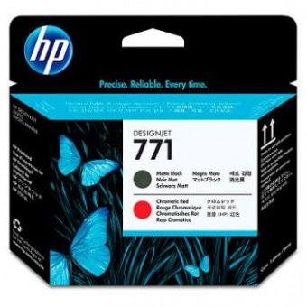 Печатающая головка HP 771 CE017A черный матовый/хроматический красный для HP DJ Z6200 от магазина РЭССИ