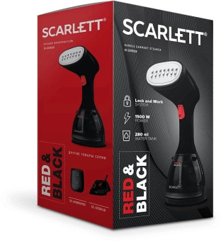 Отпариватель ручной Scarlett SC-GS135S20 1500Вт черный/красный от магазина РЭССИ
