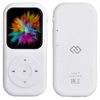 Плеер Hi-Fi Flash Digma T5 16Gb белый/1.54"/FM/microSDHC от магазина РЭССИ