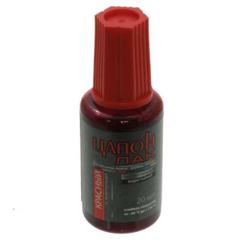 Цапон лак красный (Кист) 20мл от магазина РЭССИ