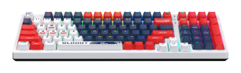 Клавиатура A4Tech Bloody S98 механическая синий/белый USB for gamer LED (SPORTS NAVY) от магазина РЭССИ