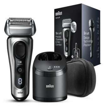 Бритва сетчатая Braun Series 8 8467 CC реж.эл.:4 питан.:аккум. черный от магазина РЭССИ