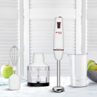 Блендер погружной Vitek VT-8522 800Вт белый от магазина РЭССИ