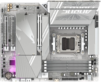 Материнская плата Gigabyte X870 A ELITE WF7 ICE SocketAM5 AMD X870 4xDDR5 ATX AC`97 8ch(7.1) 2.5Gg RAID+HDMI от магазина РЭССИ