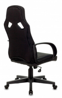 Кресло игровое Zombie RUNNER черный/синий текстиль/эко.кожа крестов. пластик от магазина РЭССИ