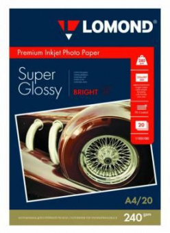 Фотобумага Lomond 1105100 A4/240г/м2/20л./белый высокоглянцевое для струйной печати от магазина РЭССИ