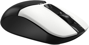 Мышь A4Tech Fstyler FB12S черный/белый оптическая (1200dpi) silent беспроводная BT/Radio USB (3but) от магазина РЭССИ