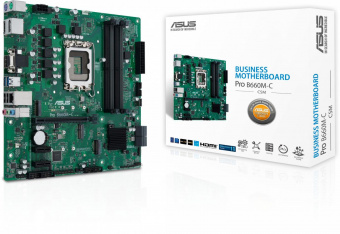 Материнская плата Asus PRO B660M-C-CSM Soc-1700 Intel B660 4xDDR5 mATX AC`97 8ch(7.1) GbLAN RAID+VGA+HDMI+DP от магазина РЭССИ