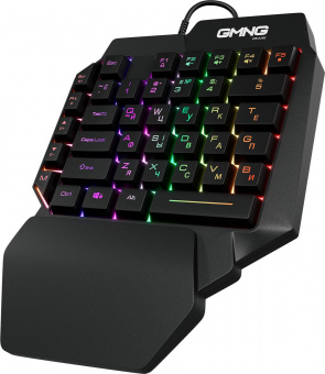 Игровой блок Оклик 705GK черный USB Multimedia for gamer LED (подставка для запястий) (1620882) от магазина РЭССИ