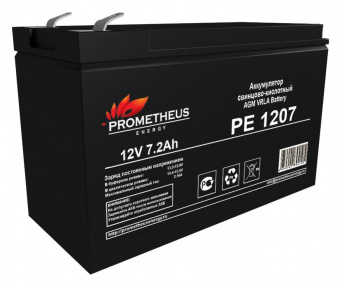 Батарея для ИБП Prometheus Energy PE 1207 12В 7.2Ач от магазина РЭССИ