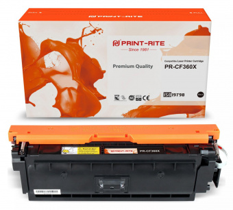 Картридж лазерный Print-Rite TRHGL7BPU1J PR-CF360X CF360X черный (12500стр.) для HP CLJ M552dn/M553dn/M553N/M553x от магазина РЭССИ