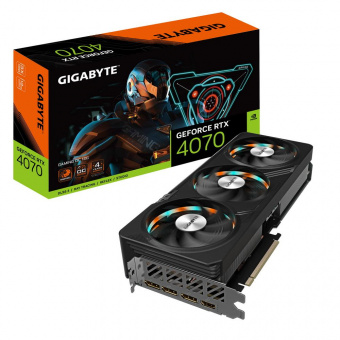 Видеокарта Gigabyte PCI-E 4.0 GV-N4070GAMING OC-12GD NVIDIA GeForce RTX 4070 12288Mb 192 GDDR6X 2565/21000 HDMIx1 DPx3 HDCP Ret от магазина РЭССИ