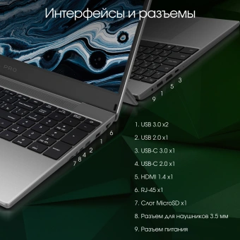 Ноутбук Digma Pro Breve Ryzen 5 5500U 8Gb SSD512Gb AMD Radeon 15.6" IPS FHD (1920x1080) Windows 11 Professional silver WiFi BT Cam 4500mAh (DN15R5-8DXW03) от магазина РЭССИ