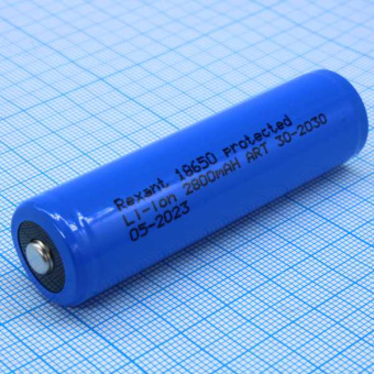 Аккумулятор 18650 3.7В  2800мАч от магазина РЭССИ