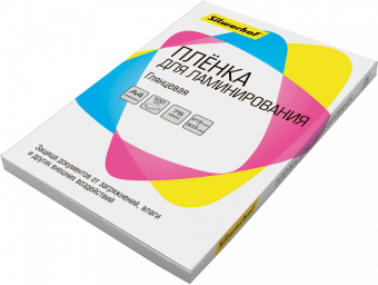 Пленка для ламинирования Silwerhof 75мкм A4 (100шт) глянцевая 216x303мм от магазина РЭССИ