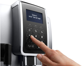 Кофемашина Delonghi Dinamica ECAM350.75.S 1450Вт серебристый от магазина РЭССИ
