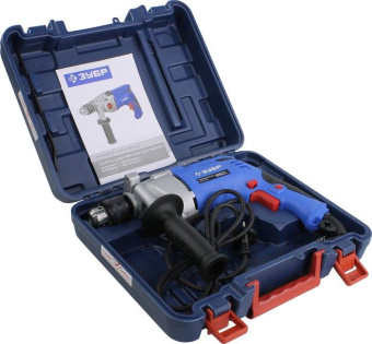 Дрель ударная Зубр ЗДУ-850 ЭРМКМ2 850Вт патрон:кулачковый реверс (кейс в комплекте) от магазина РЭССИ