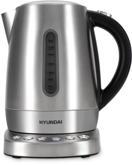 Чайник электрический Hyundai HYK-S7770 1.7л. 2200Вт серебристый/черный корпус: металл от магазина РЭССИ