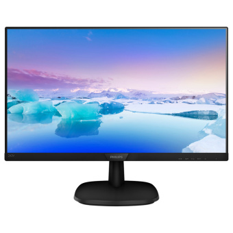 Монитор Philips 23.8" 243V7QJABF (00/01) черный IPS LED 4ms 16:9 HDMI M/M матовая 1000:1 250cd 178гр/178гр 1920x1080 75Hz VGA DP FHD 3.5кг от магазина РЭССИ