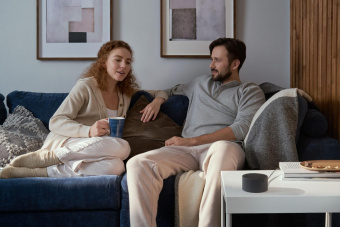 Умная колонка Yandex Станция Мини без часов Алиса черный 10W 1.0 BT 10м (YNDX-00021K) от магазина РЭССИ