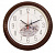 Часы настенные аналоговые Бюрократ WallC-R63P D29см коричневый (WALLC-R63P29/BROWN) от магазина РЭССИ