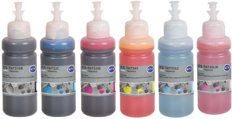 Чернила Cactus CS-T673set 673 черный/голубой/пурпурный/желтый/светло-голубой/светло-пурпурный набор 6x70мл для Epson Inkjet Photo L800/L801/L810/L850 от магазина РЭССИ