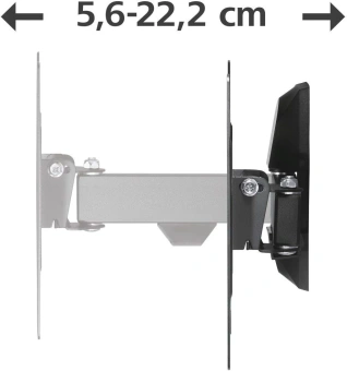 Кронштейн для телевизора Hama 00220821 черный 19"-48" макс.20кг настенный поворот и наклон от магазина РЭССИ
