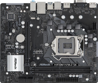 Материнская плата Asrock H410M-H/M.2 SE Soc-1200 Intel H370 2xDDR4 mATX AC`97 8ch(7.1) GbLAN+VGA+HDMI+DP от магазина РЭССИ