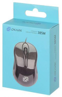Мышь Оклик 385M черный оптическая (1000dpi) USB для ноутбука (3but) от магазина РЭССИ