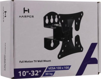 Наклонно-поворотный подвес для телевизоров Harper TVF-3 Black H00002773 от магазина РЭССИ
