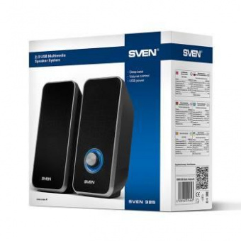 Колонки Sven 325 2.0 черный 6Вт от магазина РЭССИ