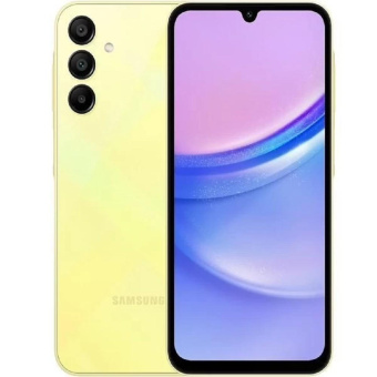 Смартфон Samsung SM-A155F Galaxy A15 128Gb 4Gb желтый моноблок 3G 4G 6.5" 1080x2340 Android 14 50Mpix 802.11 a/b/g/n/ac NFC GPS GSM900/1800 GSM1900 TouchSc от магазина РЭССИ