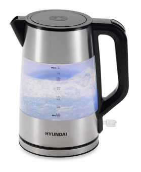 Чайник электрический Hyundai HYK-P4026 1.9л. 2200Вт черный (корпус: пластик) от магазина РЭССИ