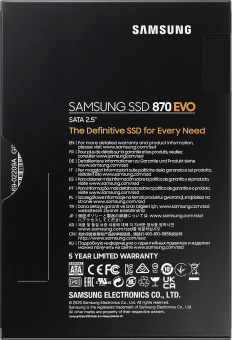 Накопитель SSD Samsung SATA III 4Tb MZ-77E4T0B/EU 870 EVO 2.5" от магазина РЭССИ