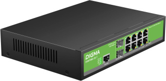 Коммутатор Digma DSW708G-2S-T (L2+) 8x1Гбит/с 2SFP управляемый от магазина РЭССИ