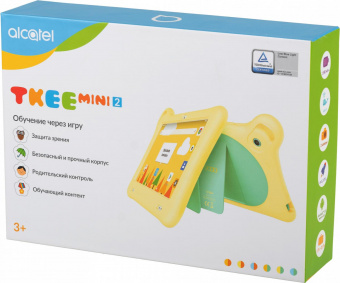 Планшет Alcatel Tkee Mini 2 9317G MT MT8167D (1.3) 4C RAM1Gb ROM32Gb 7" TN 1024x600 Android 10.0 Go оранжевый/светло-желтый 2Mpix 2Mpix BT WiFi Touch microSD 128Gb minUSB 2580mAh до 400hrs от магазина РЭССИ