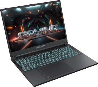 Ноутбук Gigabyte G6 Core i7 13620H 16Gb SSD1Tb NVIDIA GeForce RTX4060 8Gb 16" IPS FHD+ (1920x1200) Windows 11 Home grey WiFi BT Cam (KF-H3KZ854KH) от магазина РЭССИ