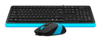 Клавиатура + мышь A4Tech Fstyler F1010 клав:черный/синий мышь:черный/синий USB Multimedia от магазина РЭССИ
